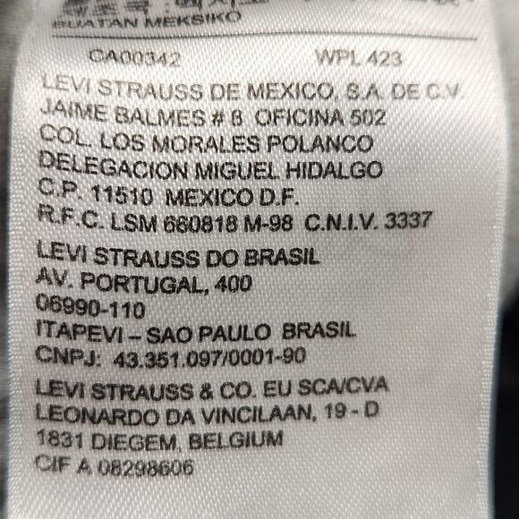 Levis 501 Jeans Mens 38x36 Blue Medium Wash Denim Straight Leg Button Fly - Picture 13 of 16